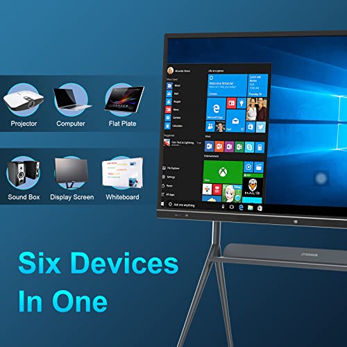 JYXOIHUB 86" Interactive Whiteboard with 4K UHD Touch Screen - Dual System - Conference Ready