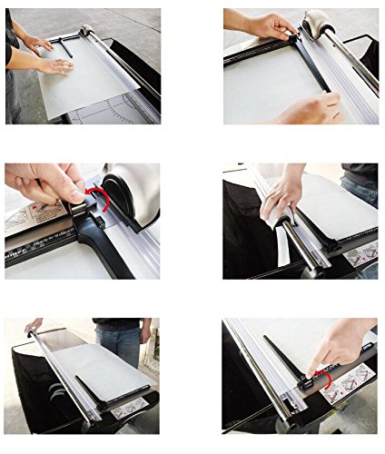 INTBUYING 51" 1300mm Aluminum Alloy Rotary Large Format Paper Trimmer Cutter with Support Stand