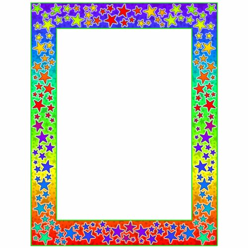 Scholastic TF3581 Printer Paper, Rainbow Stars!