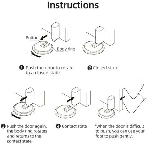 Machinery Door Stop Heavy Duty Hidden Hole Installation Removable Adjustable Hardware (Color: B, D, F)