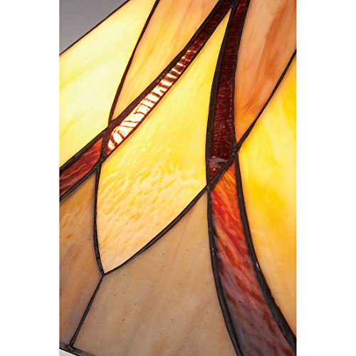 Quoizel TFAS9360VA Asheville Tiffany Floor Lamp, 2-Light, 200 Watts, Valiant Bronze (60" H x 17" W)