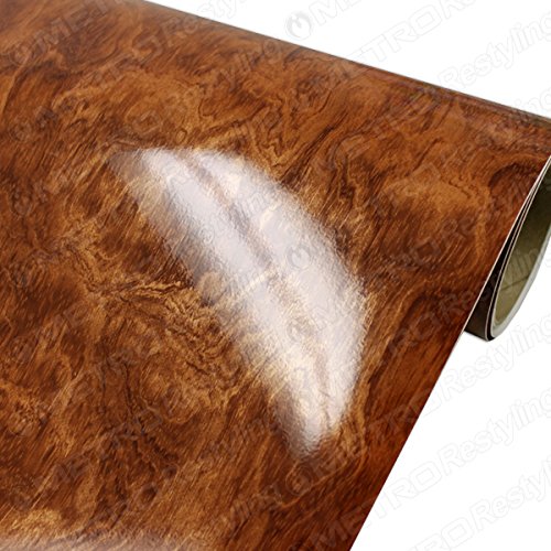 3M DI-NOC WG-364GN GLOSS BUBINGA WOODGRAIN 4ft x 50ft (200 Sq/ft) Vinyl Film Series