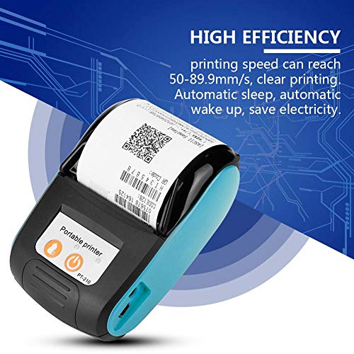 Bluetooth Receipt Printer, 58mm Mini Thermal Printer, Wireless Portable POS Receipt Printer, Mobile Thermal Printer Support Android/IOS, Bill Receipt Printer for Restaurant Sales Retail Small Business