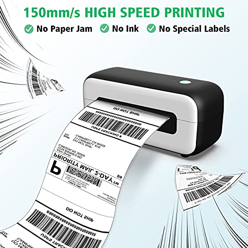 Ponek Shipping Label Printer, Thermal Printer for Shipping Labels, Label Printer for Shipping Packages - Compatible with USPS, Amazon, Shopify, Etsy, Ebay, Works with Windows & Mac