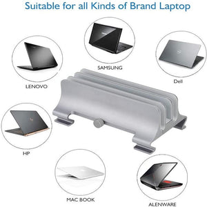 EYHLKM Vertical Adjustable Laptop Stand Aluminium Portable Desktop Notebook Mount Support Base Holder for (Color : A)