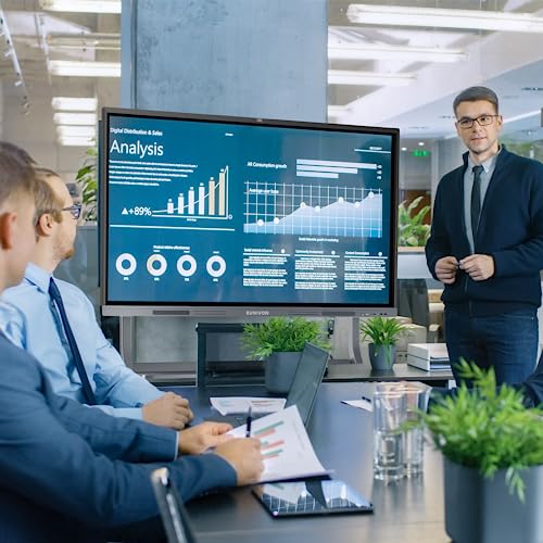 EUNIVON 86'' 4K UHD Smart Whiteboard with Touch Screen - Interactive Whiteboard for Classroom and Business