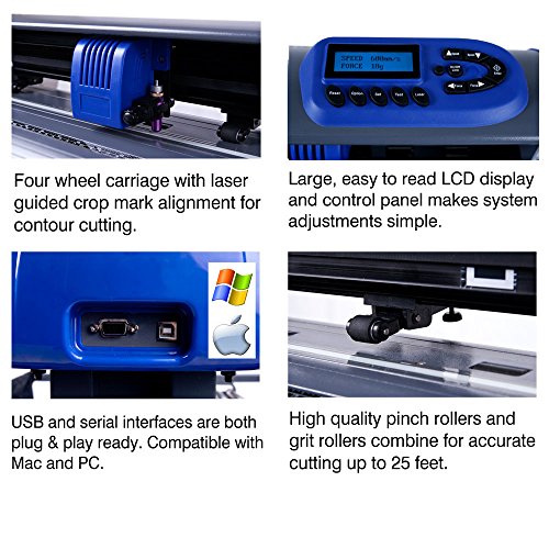 28-inch USCutter Titan 2 Vinyl Cutter/Plotter with Stand, Basket and Design and Cut Software