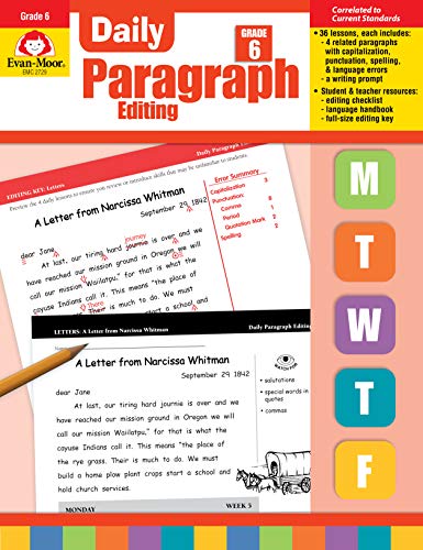 Evan-Moor Daily Paragraph Editing, Grade 6