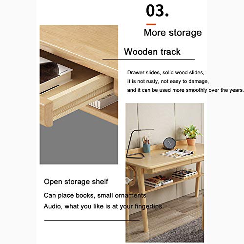 Desk Home Solid Wood Computer, Simple Modern Office Workstation, Bedroom Student Writing Game Table, Suitable for Home, Office