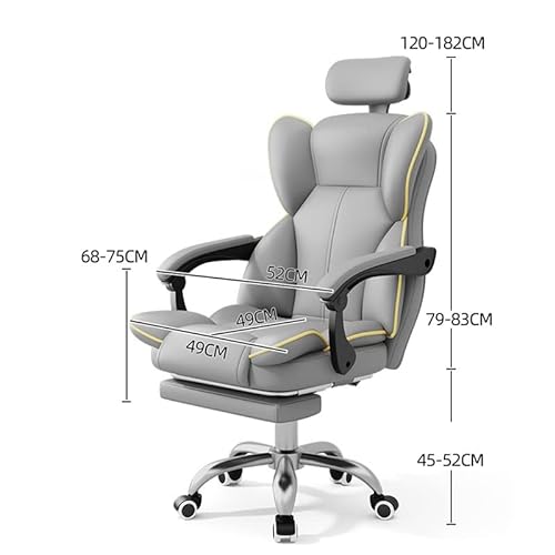 MADALIAN Ergonomic Game Office Chair with Adjustable Foot Rest