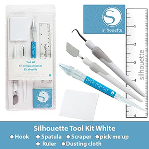 Silhouette Cameo 4 Extras Bundle with Extra AutoBlade, Tool Kit, Cutting mat and PixScan. Silhouette Handbook,10 Extra Designs - Black Edition