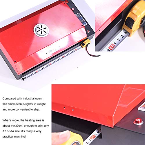 DTF Transfer Printer A3 L1800 T Shirt Printer for All Kinds of Fabrics, Leather, Bags, Toys, Swimwear, Handicrafts, T Shirt, Pillow, Bags, Denim Other Industries.(DTF Printer + Oven+500ml Ink)