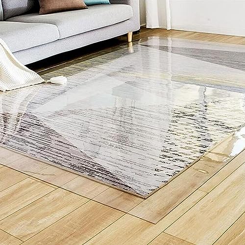 HOBBOY Clear Vinyl Runner Rug for Hard Floors, Extra Long Hallway Carpet Protector - 60-140cm Wide, 100-800cm Length