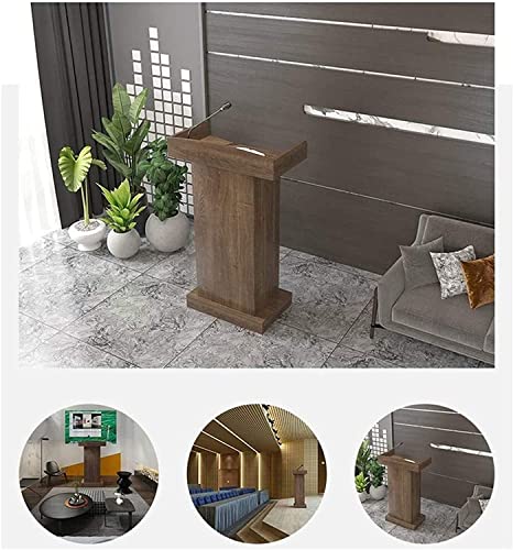 Lectern Podium Desk with Drawer (Natural)