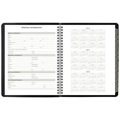 AT-A-GLANCE Monthly Planner / Appointment Book 2017, Recycled, 6-7/8 x 8-3/4", Black (70-120G-05)