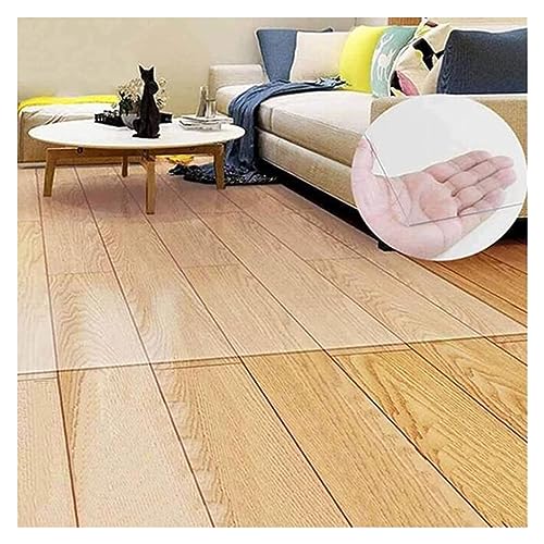 HOBBOY Clear Plastic Hard-Floor Chair Mat for Hardwood Floors, Waterproof, Non-Skid - 170-200cm Width