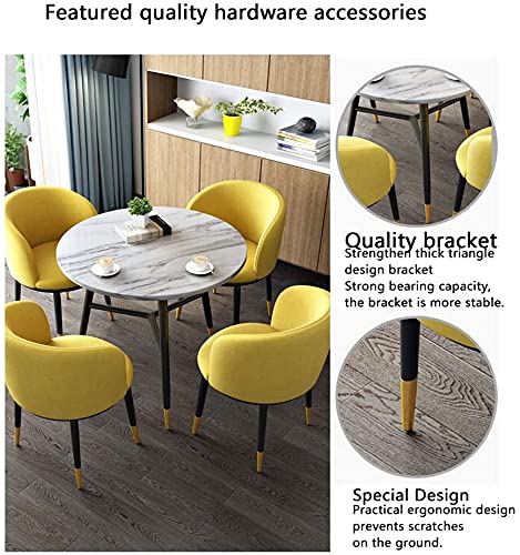 AkosOL Office Table and Chair Set - Modern Business Dining Furniture (Green 80cm)