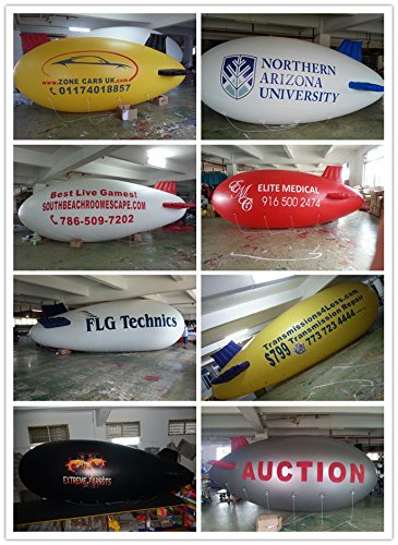 Air-Ads 6M 20ft Inflatable Advertising Blimps/Flying Giant Helium Airplane/Free Logo (PVC)