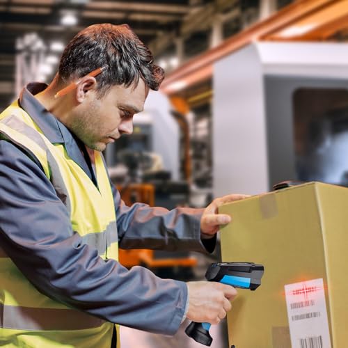 MUNBYN Ultra-Rugged Barcode Scanner - Heavy Duty IP68 1D/2D QR Waterproof Wireless Reader