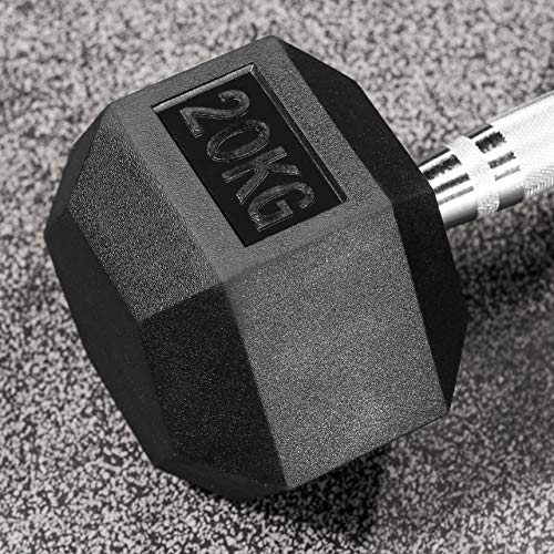 METIS Hex Dumbbells 6lbs – 66lbs Options [Pair] | Strength Training Hand Weights | Exercise Equipment | Weights Dumbbells Set | Pair of Dumbbell Weights (66lbs)