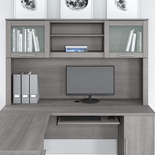 Bush Furniture Somerset Desk Hutch, 60W, Platinum Gray