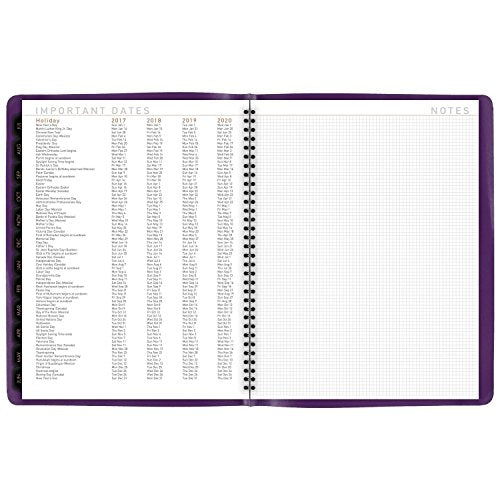 AT-A-GLANCE Weekly / Monthly Appointment Book / Planner 2017, 8-1/4 x 10-7/8", Contempo Fashion, Color Selected For You May Vary (70-940X-00)
