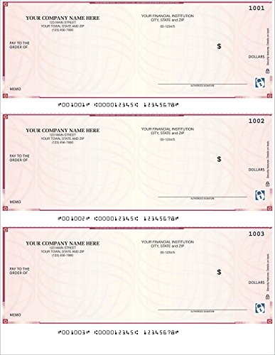 CheckSimple Laser Business Checks, High Security, 3/Page - Compatible with QuickBooks & Quicken (5000 Qty) - Custom
