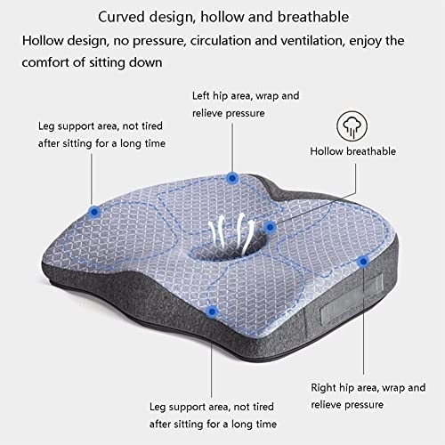 BUZZNN Memory Foam Seat Cushion and Lumbar Support Pillow for Office Chair - Green