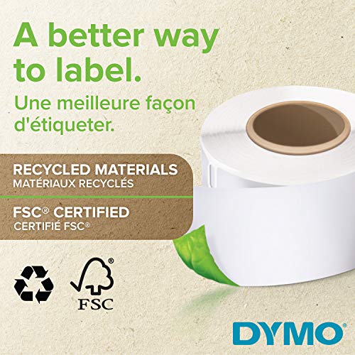 DYMO Authentic LW Large Shipping Labels/Name Badges, 54mm x 101mm, 6 Rolls of 220 Easy-Peel Labels (1, 320 Count), Self-Adhesive, for LabelWriter Label Makers