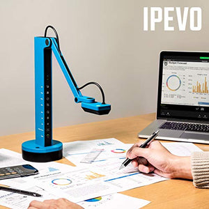 IPEVO VZ-X Wireless 8MP Document Camera - Wi-Fi, HDMI, USB Connectivity, Web Conferencing Compatible
