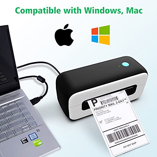 Thermal Label Printer, Shipping Label Printer, Label Printer for Shipping Packages, Desktop Label Printers for Small Business, Barcode Printer - Compatible with USPS, Amazon, Shopify, Etsy, Ebay