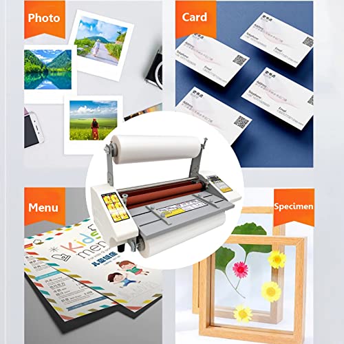 INTSUPERMAI Hot Cold Roll Laminator 110V A2+ 44cm 17.3inch Thermal Laminating Machine