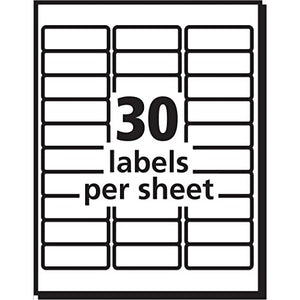 Avery Dennison Pearlized Address Labels, Pack of 90, 1"x2-5/8" (80509)