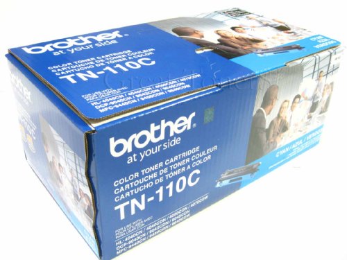 Original Brother TN-110BK, TN-110C, TN-110M, TN-110Y (TN110BK, TN110C, TN110M, TN110Y) 1500~2500 Yield Black, Cyan, Magenta, Yellow Toner Cartridge 4 Pack Set - Retail