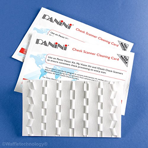 Waffletechnology Panini Check Scanner Cleaning Cards (360)