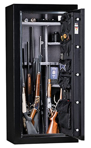 Kodiak KB19ECX Gun Safe by Rhino Metals, 30 Long Guns & 4 Handguns, 350 lbs, 30 Minute Fire Protection, Electronic Lock and Bonus Deluxe Door Organizer