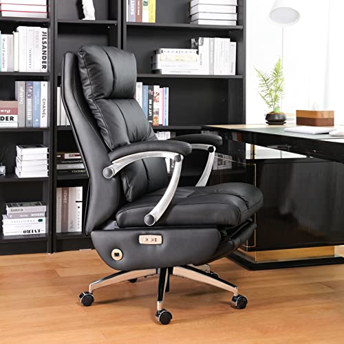 LEAGOO High-Back Electric Reclining Office Chair with Footrest