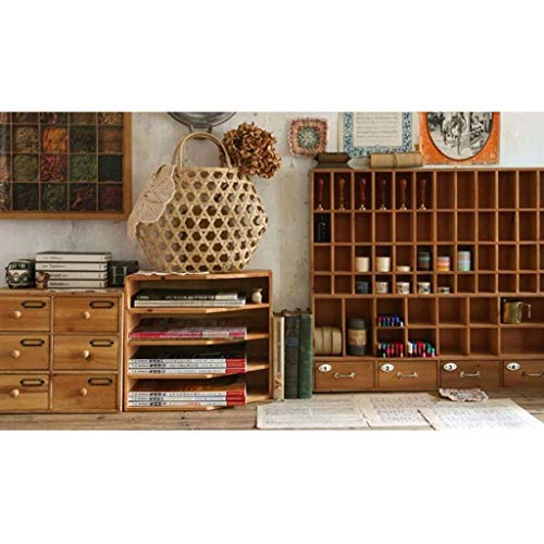 File Shelves for Office File Cabinets Wooden Document Storage Cabinet 38x25x34cm