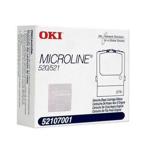Wholesale CASE of 10 - Oki Data 52107001 Printer Ribbon-Nylon Printer Ribbon, Seamless With Re-inker, Black