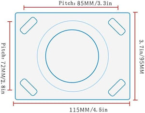 IkiCk Office Castors 2pcs Rubber Wheels 6" 4" 5" 8" Furniture Caster Mute Trolley Flatbed Truck Directional Wheels