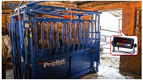 PEC Livestock Cattle Squeeze Chute Scale Kit for Pigs Goats Sheep 10,000LBS/0.1 NTEP Legal for Trade Scale