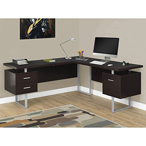 Monarch Specialties Computer 70"L Desk Left or Right Facing - Capuccino