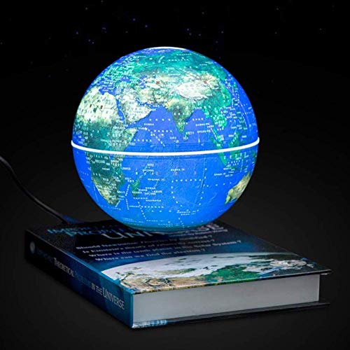 HXHBD Globes World Sphere Map Magnetic Globe Suspension Lamp 360 Degree Rotation,Home Decoration Children Education 5 inch,Chinese and English map/61 (Color : A)
