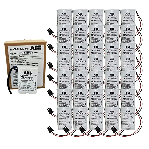 XIAOXX (35-Pack) 3600mAh 3HAC044075-001/01 7.2V SMB Lithium Battery for ABB Robot CPU ABBTA521 ABB3HAC16831-1