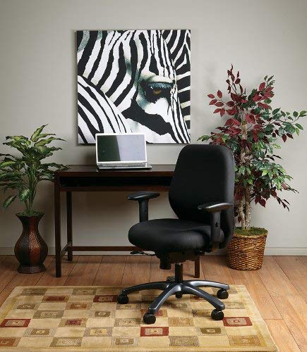Office Star High Intensity Use Ergonomic Chair with 2-To-1 Synchro Tilt, Black