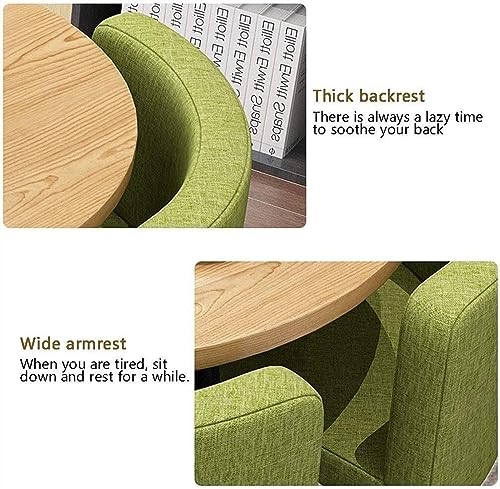 WEBERT Reception Room Club Table and Chair Set - Khaki