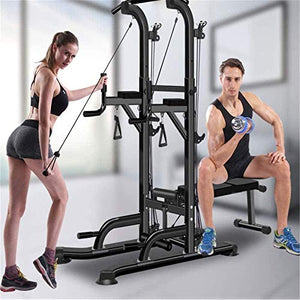 SJNQJJ Pull Ups Strength Training Equipment Strength Training Dip Stands Multifunctional Power Towers Adjustable Height Stand Workout Station Dip Station Pull Chin Up Ba