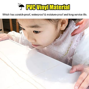 YANBI Clear Non Slip Carpet Protector/Floor Runner, Transparent PVC Chair Mat for Office Desk, Trimable Hallway Rug (140cmx500cm)