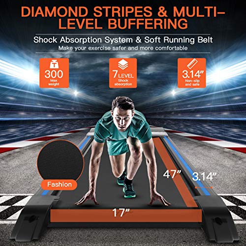 FUNMILY 3.25HP Folding Treadmill, Electric Automatic Incline Treadmill, Motorized Walking Running Jogging Machine for Gym Home & Office Workout - 2021 Updated Version