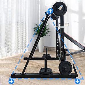 Olympic Weight Benches, Adjustable Barbell Rack, Workout Bench Weight-Lifting Machine Fitness Equipment for Home Gym, Strength Training